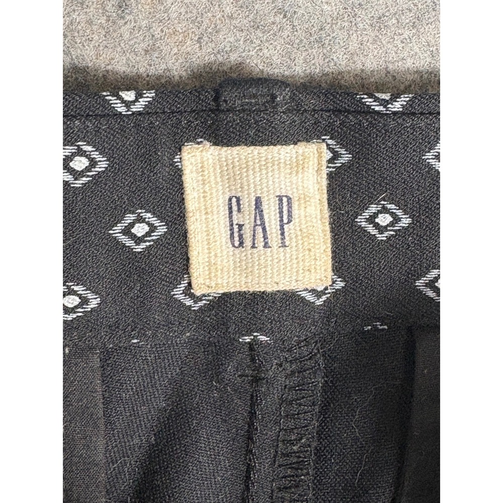 GAP Skinny Ankle Pants Black White Diamond Print Women's Size 10 Regular - Picture 4 of 10